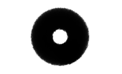 2D art of a circle silhouette with an unusual texture; a circle pattern with features; an interesting circle pattern on a white background; a black circle with a pattern