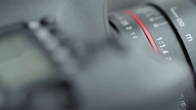 A modern camera for video shooting and photography. Macro