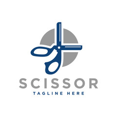 Scissors and comb inspiration logo