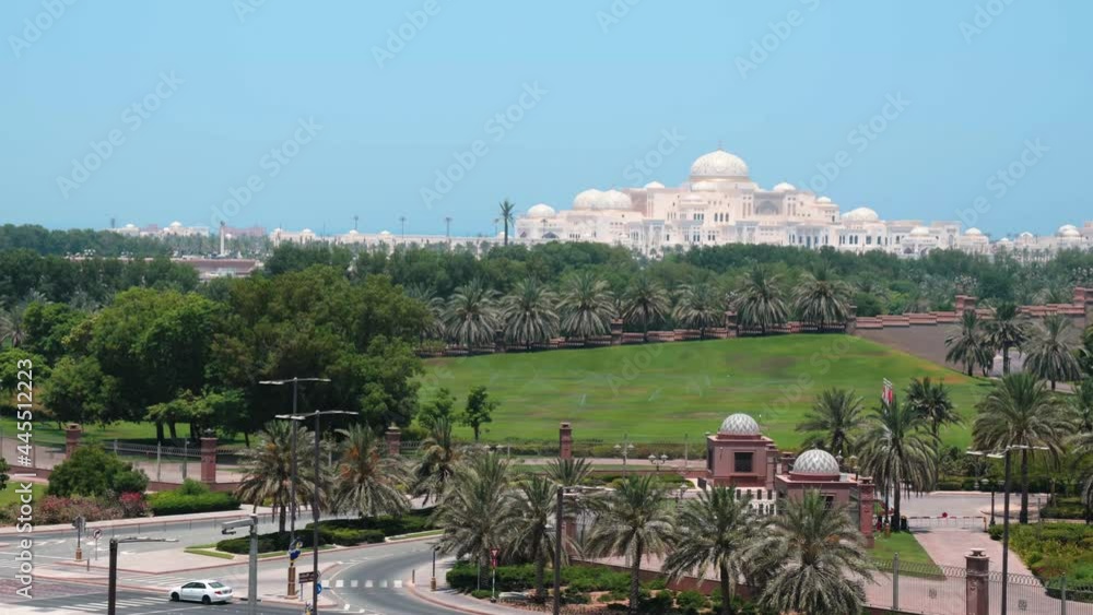 Wall mural UAE Presidential Palace in Abu Dhabi , one of the famous travel spots in UAE capital city