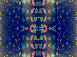 Patterns Seamless. Dark Folk Watercolour.