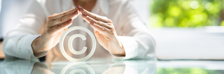 Copyright Symbol Protection Sign. Register Trademark