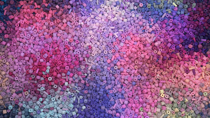 Fashionable decorative multicolored background with many beads