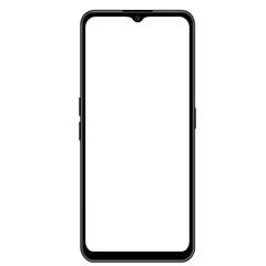 Black smartphone with empty touch screen , - stock vector