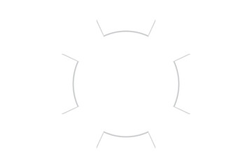 Abstract  white and gray color, modern design background with geometric shape. Vector illustration.