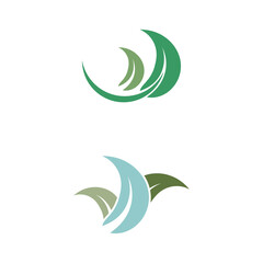 Leaf and Shutter Lens Aperture for Nature Photographer logo design inspiration