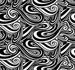 Seamless pattern wave abstract.Line drawing style.Fashion textile fabric.