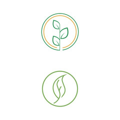 Leaf and Shutter Lens Aperture for Nature Photographer logo design inspiration