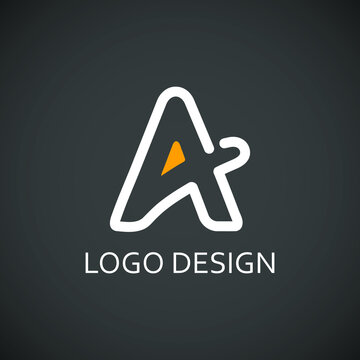 Letter a for logo company design
