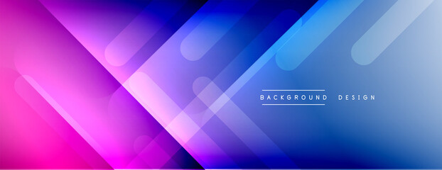 Dynamic lines abstract background. 3D shadow effects and fluid gradients. Modern overlapping forms