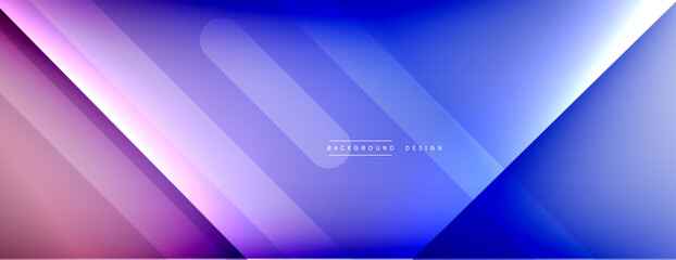 Dynamic lines abstract background. 3D shadow effects and fluid gradients. Modern overlapping forms