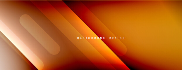 Dynamic lines abstract background. 3D shadow effects and fluid gradients. Modern overlapping forms
