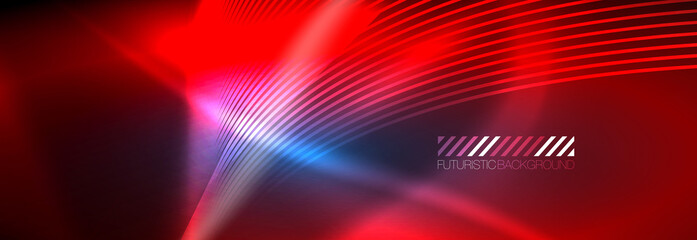 Neon dynamic beams vector abstract wallpaper background. Wallpaper background, design templates for business or technology presentations, internet posters or web brochure covers