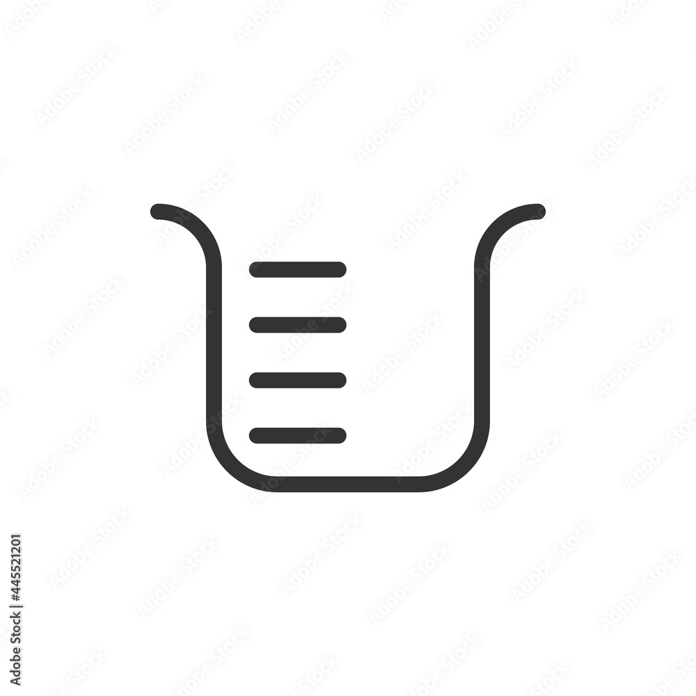 Poster flask line icon in trendy style.