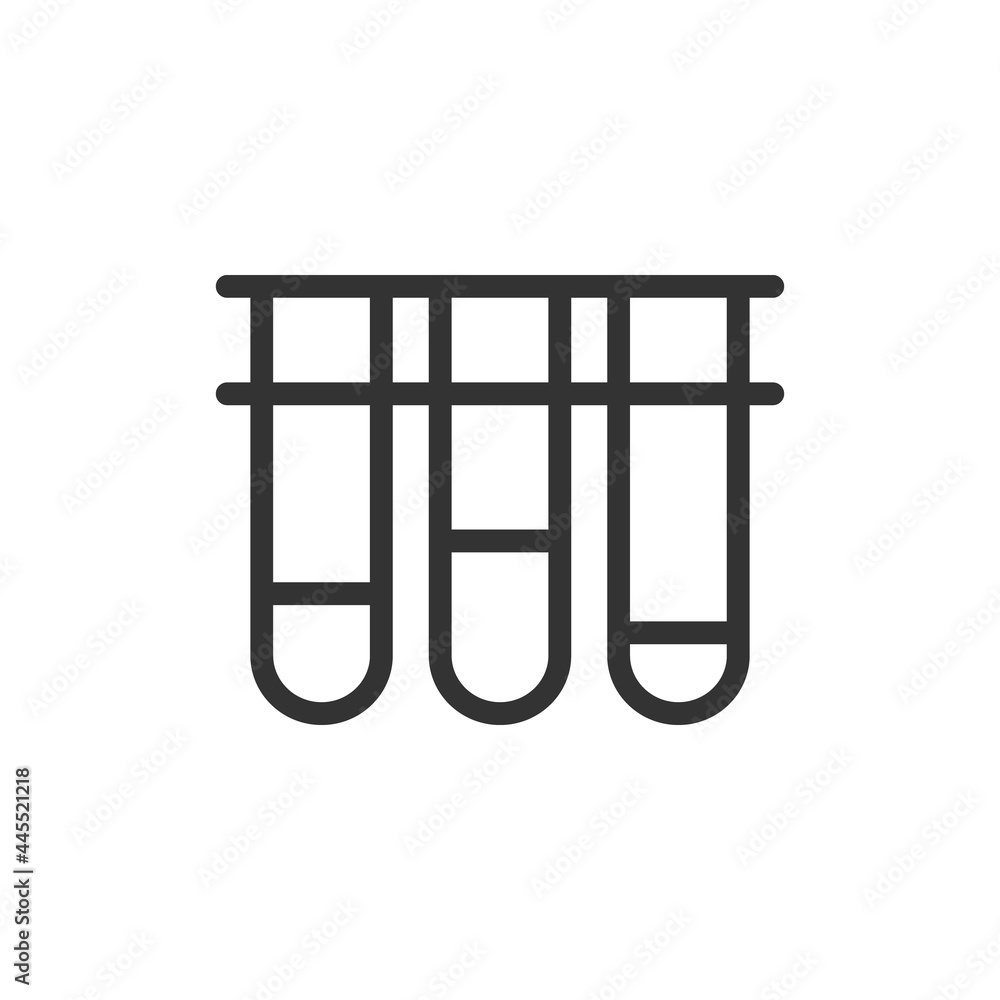 Poster flask minimal line icon.