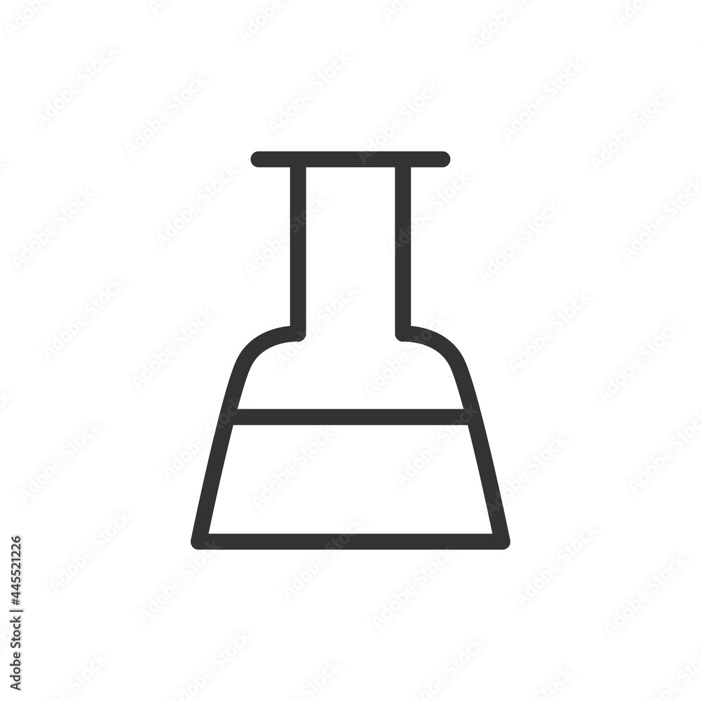 Poster premium flask line icon for app, web and ui.