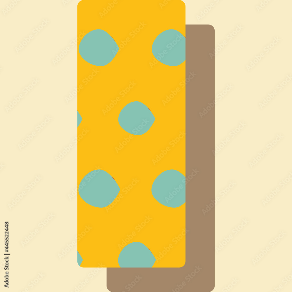 Poster letter i from the alphabet vector seamless repeat pattern print background