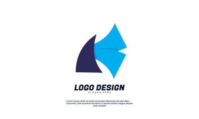stok vector creative company initial logo k design modern digital with flat design