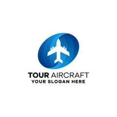 Aircraft Gradient Logo Template