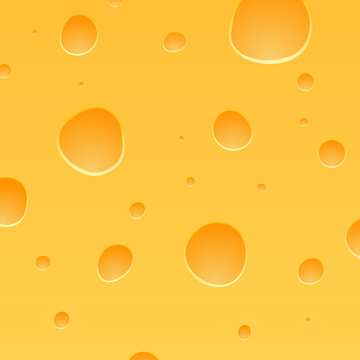 Cheese yellow background realistic illustration