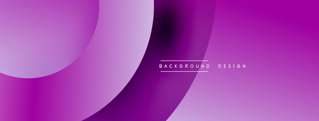Abstract overlapping lines and circles geometric background with gradient colors