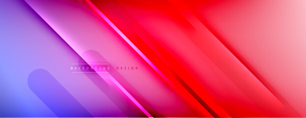 Abstract background. Shadow lines on bright shiny gradient background.