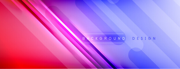 Abstract background. Shadow lines on bright shiny gradient background.
