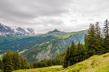 Grindelwald, Eiger, Eigernordwand, Männlichen, Kleine Scheidegg, Lauberhorn, Tschüggen, First,...