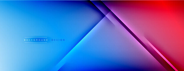 Abstract background - lines composition created with lights and shadows. Technology or business digital template. Trendy simple fluid color gradient abstract background with dynamic