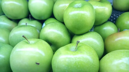 green apples background