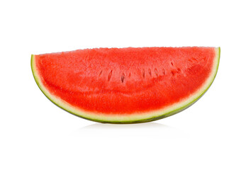 Sliced of watermelon isolated on white background.