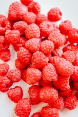 close up of raspberries