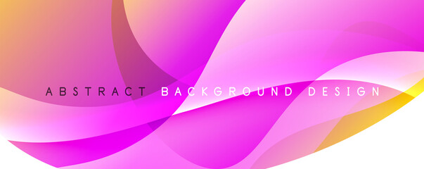 Trendy simple fluid color gradient abstract background with dynamic wave line effect. Vector Illustration For Wallpaper, Banner, Background, Card, Book Illustration, landing page