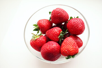 strawberries in a bowl