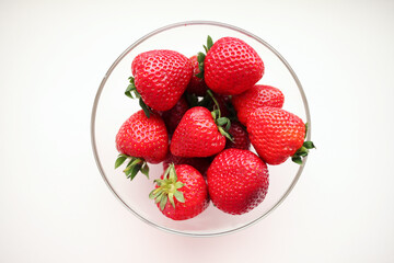 strawberries in a bowl