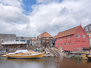 Fototapeta na wymiar Historic Spakenburg Shipyard, Utrecht Province, The Netherlands