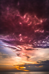 Fototapeta premium sunset in the sky