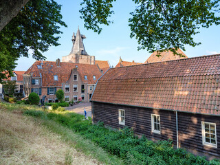 Cityscape fortified city Elburg, Gelderland province, The Netherlands