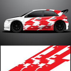 Rally Car Decal Graphic Wrap