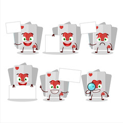 Remi card love cartoon character bring information board