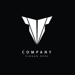 Simple illustration logo for financial company.