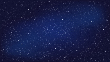 Night sky with stars. Vector illustration