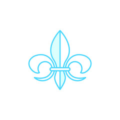 Illustration Vector Graphic of Fleur De Lis icon