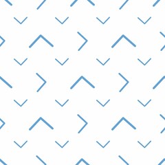Raster geometric pattern. Ornament of blue angle, broken line. Template for textiles, scrapbooking.