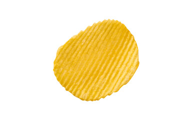 potato chip isolated on white background