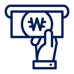 Withdraw Money from ATM Icon