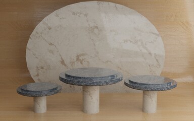 3D Rendered Podium for Product Display Premium JPG File