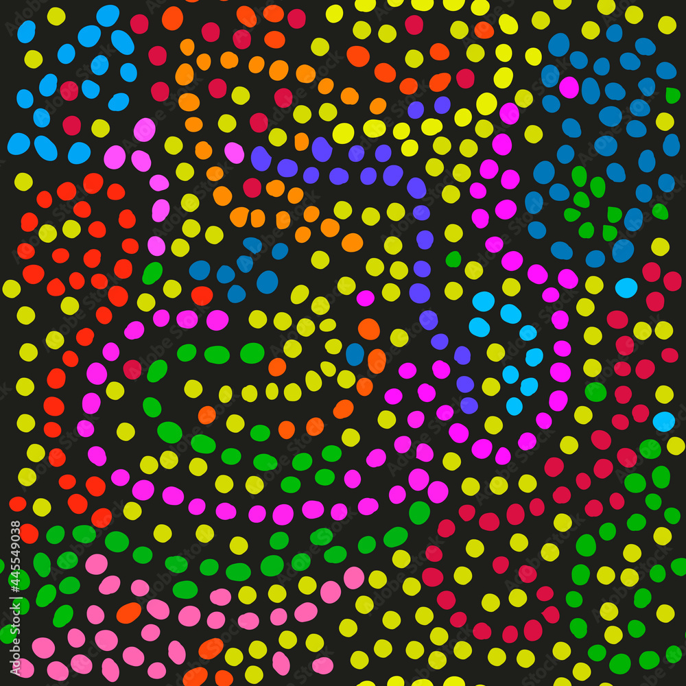 Aufkleber colorful mosaic seamless pattern. vector multicolor dots sample.