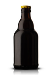 small bottle with beer