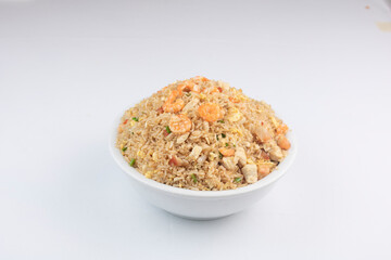 Fototapeta na wymiar Arroz Chaufa - Chinesse rice